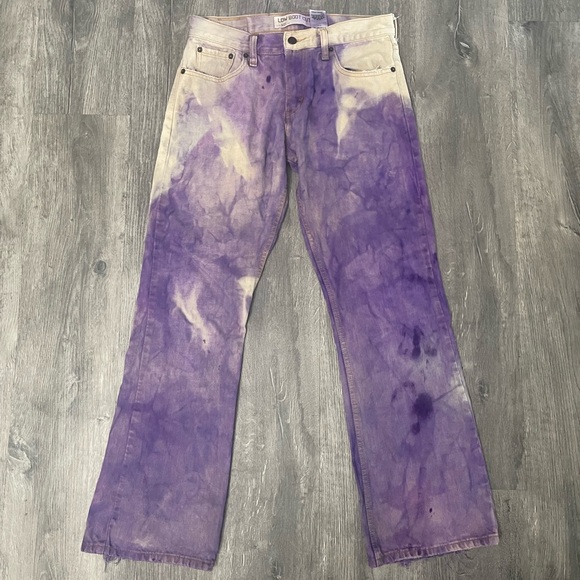 Levi's Low Bootcut 527 Purple Dyed Jeans - Picture 1 of 7